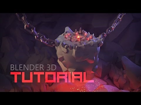 [Tutorial] Modeling 3d Underground Boss Arena | Low Poly 3d Illustration | Cartoon 3d Boss Arena