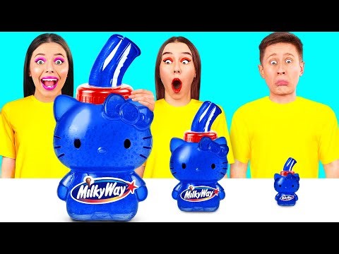 Großer, Mittlerer und Kleiner Teller Challenge | Tolle Küchen-Hacks