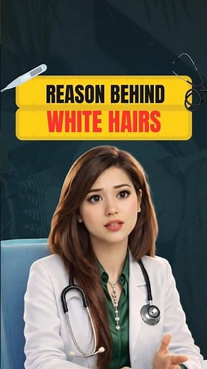 White hair in young age-- causes and test #WhiteHair #GreyHair #EarlyGreyHair