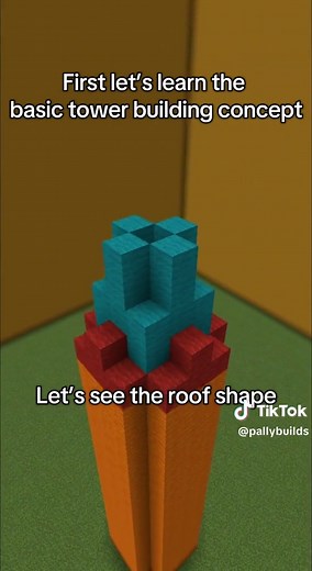 Medieval Minecraft Castle Tower Building Tutorial