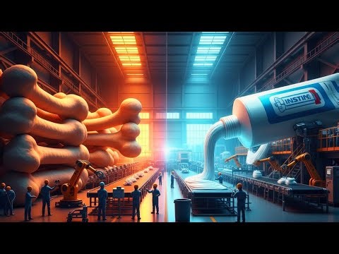 Inside a Mega Toothpaste Factory — How Animal Bones Become Toothpaste