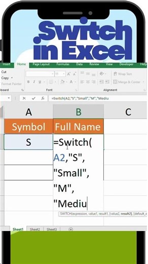 Switch in Excel