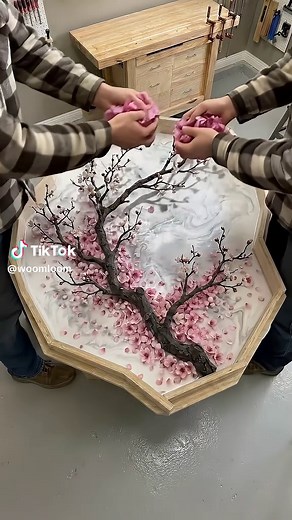 Create a Stunning Cherry Blossom Resin Art