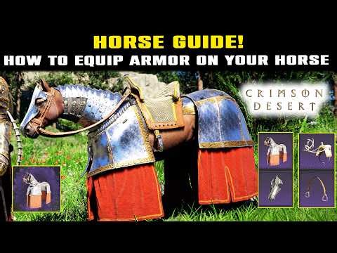 How to EQUIP ARMOR on Your Horse | Horse Guide Crimson Desert (How to Use Horse) Exclaire Armor!