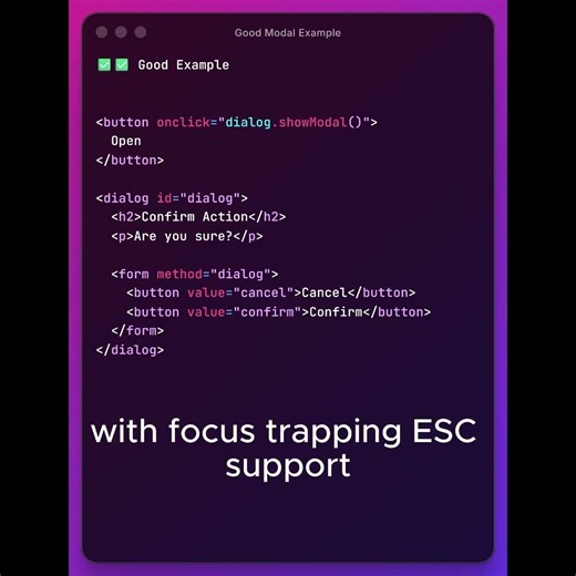 Stop Building Modals with JavaScript ❌ Advanced