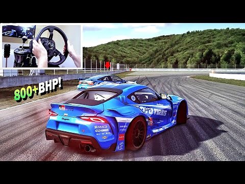 Drifting 800bhp Supra in NEW Online Server! (4k) | Ultra-Graphics Assetto Corsa w/Steering Wheel