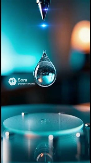 Can a water droplet be 3D printed? #3dprinting