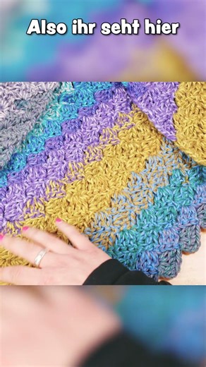 Triangular shawl with C2C diagonal pattern #shorts #crochet #tutorial