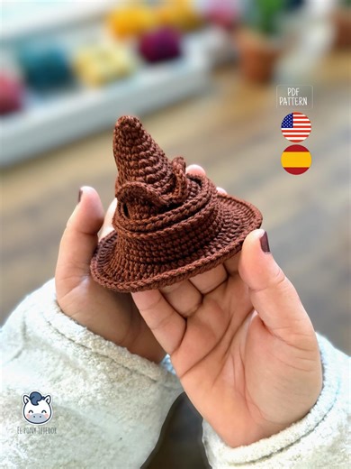 Sorting Wizard Hat Amigurumi Pattern | Crochet PDF | Spanish · English - Etsy