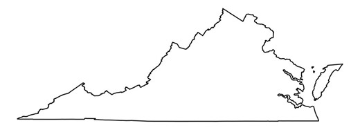 Virginia State Outline SVG PNG PDF | Cricut Silhouette Cut File | Map Clipart Digital Download - Etsy