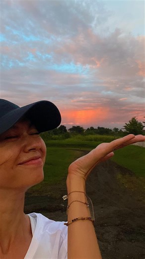 Yuki Kato on Instagram: "#diaryukikato first #yukitalari of the yearrrr, with sunset and rainbow! Hello 2026 🤍"