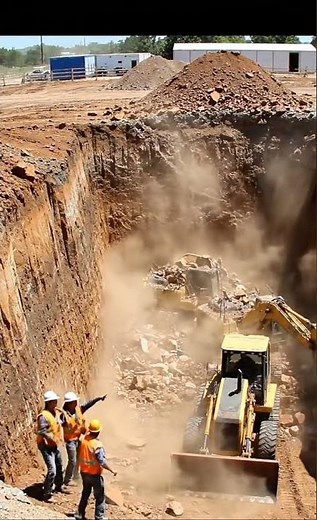 Excavation Collapse Raw Footage #Shocking