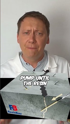 PRESSURE INJECTION - Concrete Crack Repair - in a BIG nutshell...