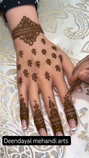 Latest Back Hand Unique Mehndi Design || #mehndi #mehandi #hennadesign #bridalmehndi #creativehenna