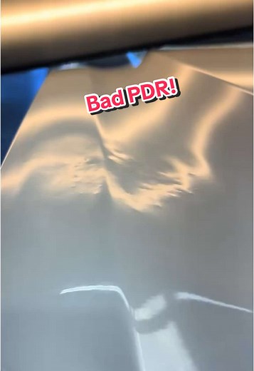 Bad PDR! New techs still doing this at the Auto auction! #pdr #pdrtraining #paintlessdentrepair #pdrnearme