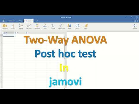 Two Way ANOVA Post hoc test in Jamovi