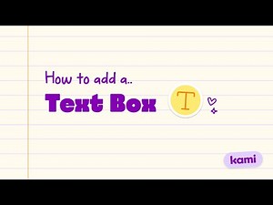 Kami Text Box Tool | Add Editable Text, Links & Formulas Anywhere