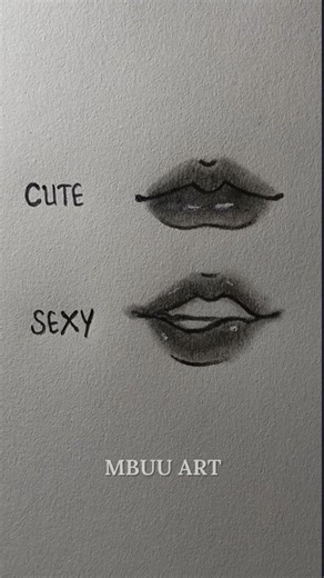 Drawing Lips Cute and Sexy tutorial✏️ #drawing #tutorial #howtodraw #lips #art