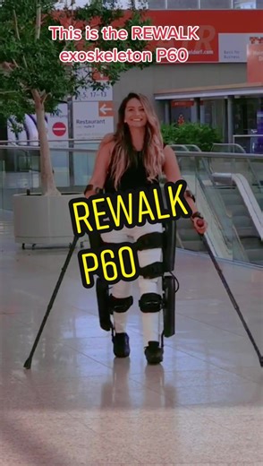 This is the second generation of the rewalk exoskeleton. It has a lot of new features. #learnontiktok #rewalk #disability #technology