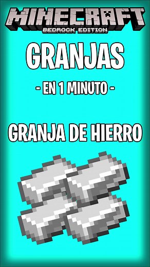 Granja de Hierro en Minecraft Bedrock en 1 Minuto