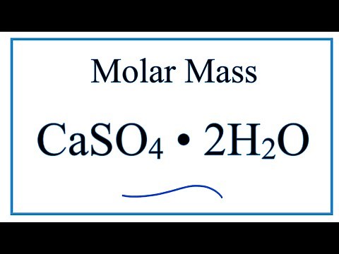 Molar Mass / Molecular Weight of CaSO4 . 2H2O