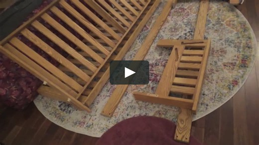 futon couch setup & assembly, May 2022