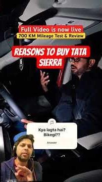 Tata Sierra long drive #automobile #shorts#tatasierra