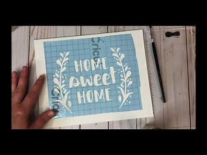 Easy Canvas art with Cricut