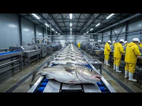 Inside the Salmon Processing Factory From Fresh Catch to Million-Dollar Products (Full Process)