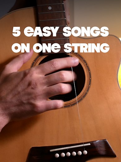 Easy Guitar Songs on One String for Beginners