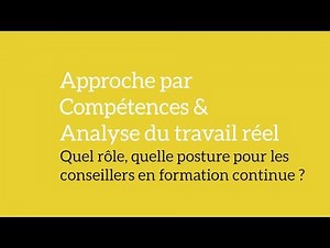 Quel rôle, quelle posture pour les conseillers en formation continue