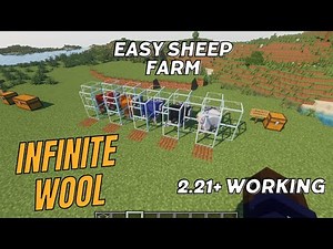 Best Automatic Minecraft Wool Farm for 1.21! | Efficient Sheep Farm Tutorial for Minecraft