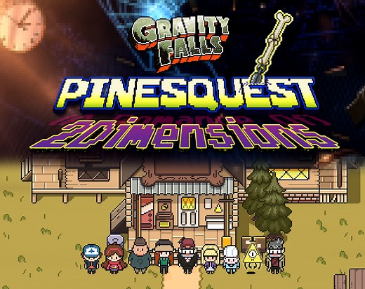 Gravity Falls - PinesQuest: (A Romance Of) 2Dimensions by T.N. Newton