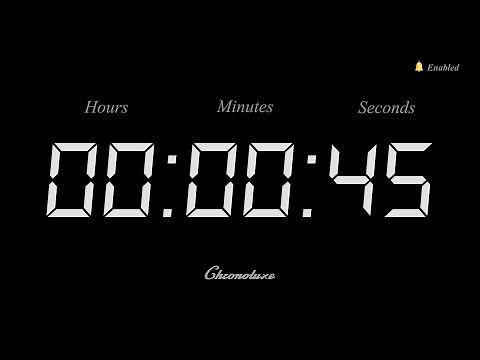 45-Second Timer | Clean and Sleek Countdown