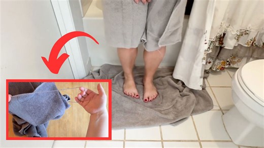 The genius new way people are using their old bathroom towels!