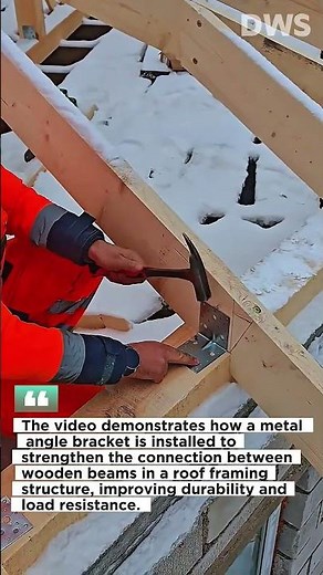 Installing Metal Brackets on Roof Timber Frame | Strong Structural Connection Method