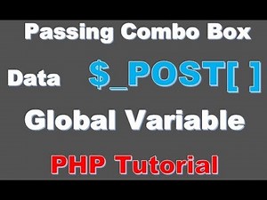Beginner PHP Tutorial -42- Passing ComboBox Data Using $_POST Variables in PHP