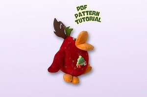 Christmas Bird Plush Pattern PDF – Reindeer Antler Soft Toy Tutorial - Etsy Canada