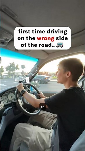 first time driving on the left side of the road #leftdriving