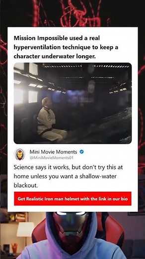 Mission Impossible used a real hyperventilation technique to keep a character underwater longer