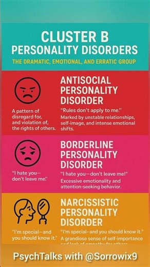 Cluster B Personality Disorders | boardline | antisocial | narcissistic