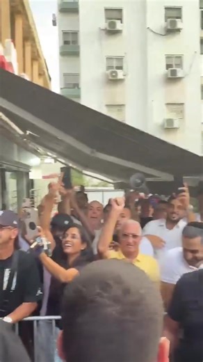 4.5K views · 181 reactions | ROCK STAR TREATMENT: Crowds cheer and give Prime Minister Netanyahu a hero's reception as he tours the damage in Rishon L'Tzion. He stopped at a local shop to eat a Falafel pita. Someone says: "Bibi, come drink coffee with me, you're number one!" | Israel, Islam and End Times | Facebook