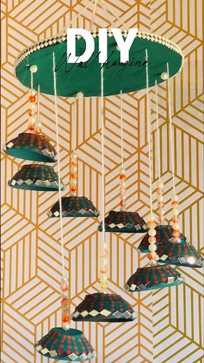 Easy and simple DIY🌈 Wall hanging craft idea ✨