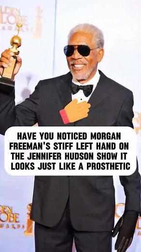 Did you notice Morgan Freeman's stiff left hand on… | Amazing Celebrities01