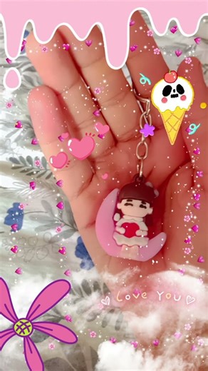 my keychain collection cute cute 🥰🥰🥰