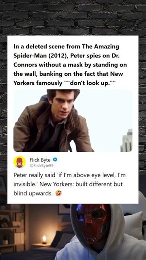 Deleted Scene The Amazing Spider-Man 2012 Peter Spies Without a Mask