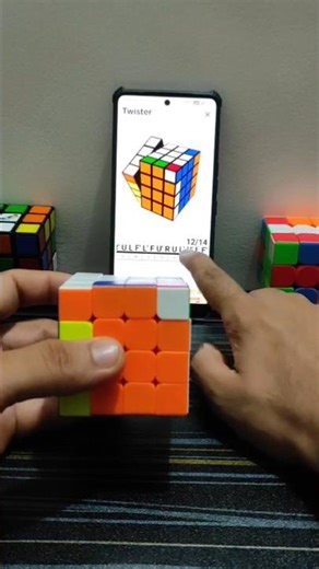 ⚡Solving a 4x4 Rubik’s Cube with Twister! 🌀🧠🔥 #rubikscube #viral #sound #fyp