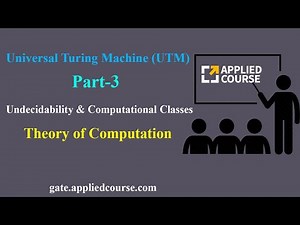 Universal Turing Machine (UTM) | Undecidability & Computational Classes | Part-3 | TOC & CD