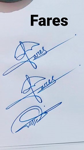 ALI JAMH on Instagram: "@fares | How to signature your name | Autograph | Signature tips/ tricks | Calligraphy #sign #signature #instagram #instagood #followforfollowback"
