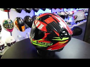LS2 FF811 Vector II Tantic Carbon Helmet (Red|Yellow)